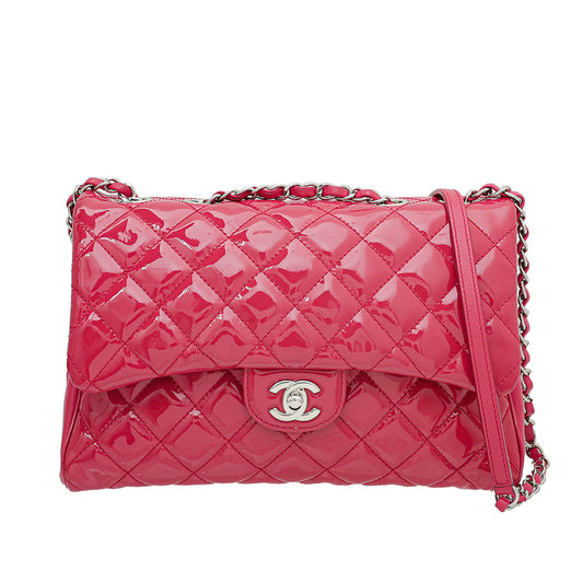 Chanel Pink Seasonal Double Compartment Flap Bag