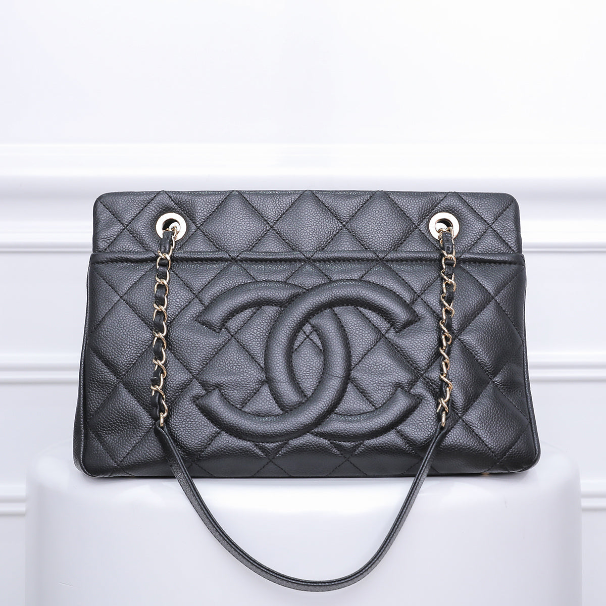 Chanel Black Timeless Shopping Tote Bag