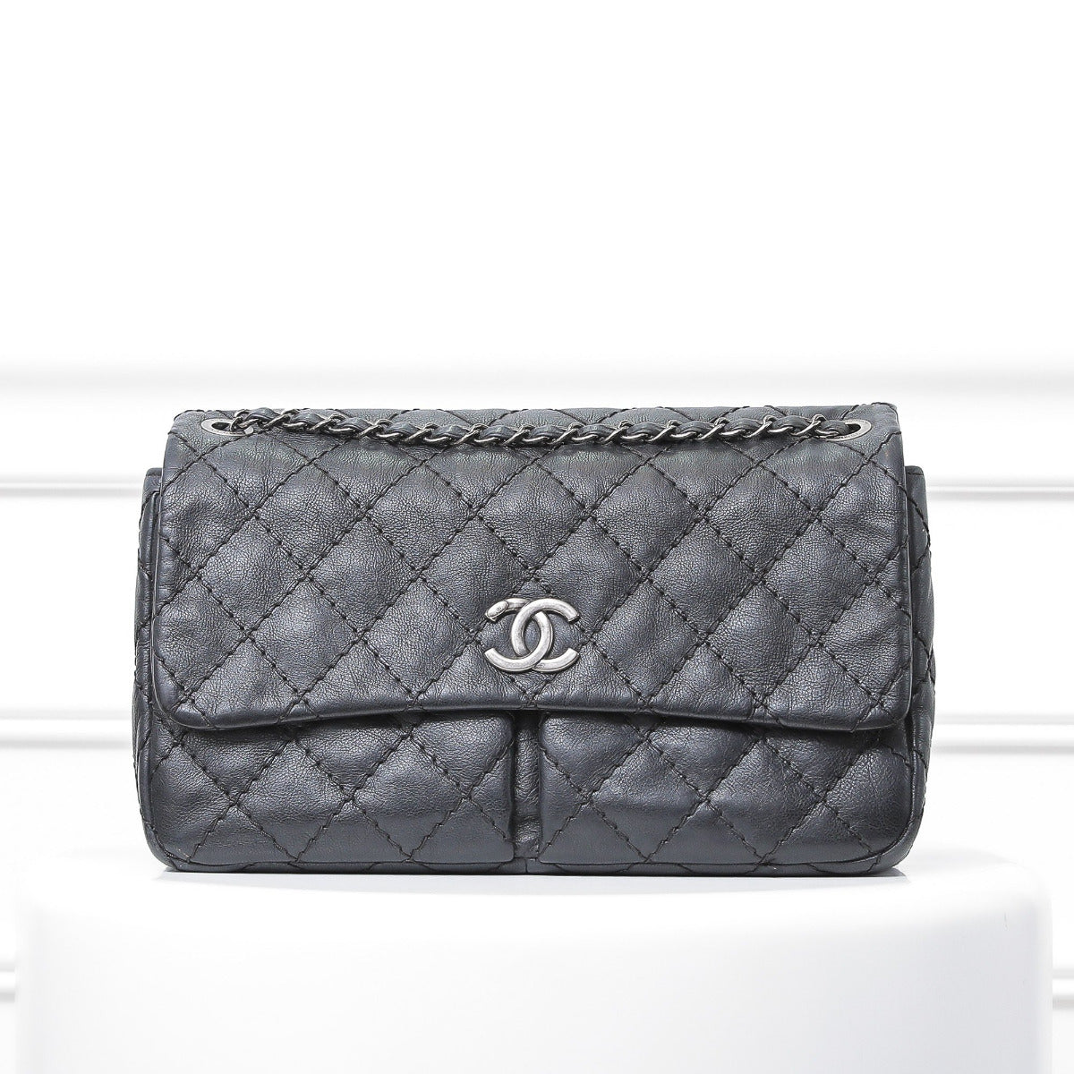 Chanel Black Ultimate Stitch Pocket Flap