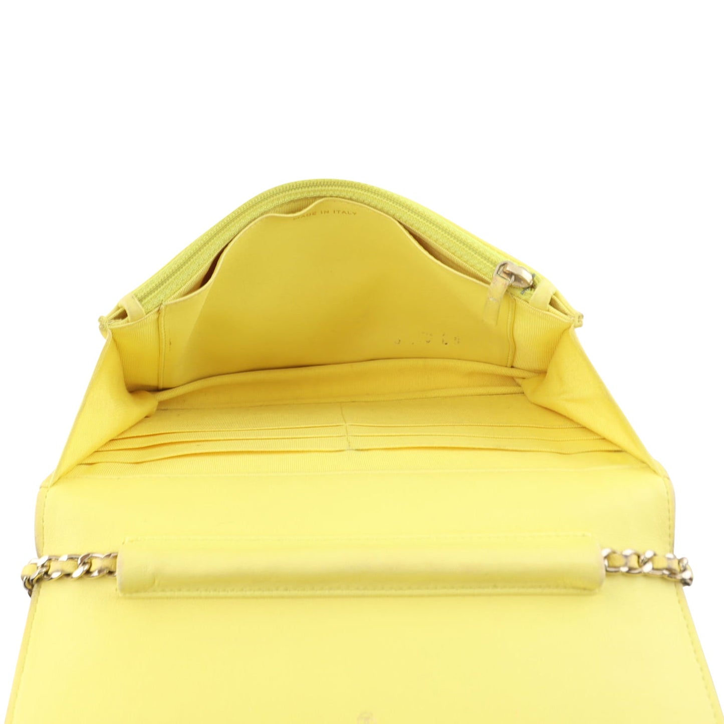 Chanel Classic Wallet on Chain |  Pineapple Yellow