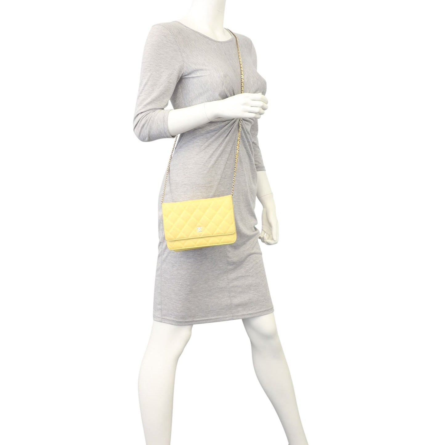 Chanel Classic Wallet on Chain |  Pineapple Yellow