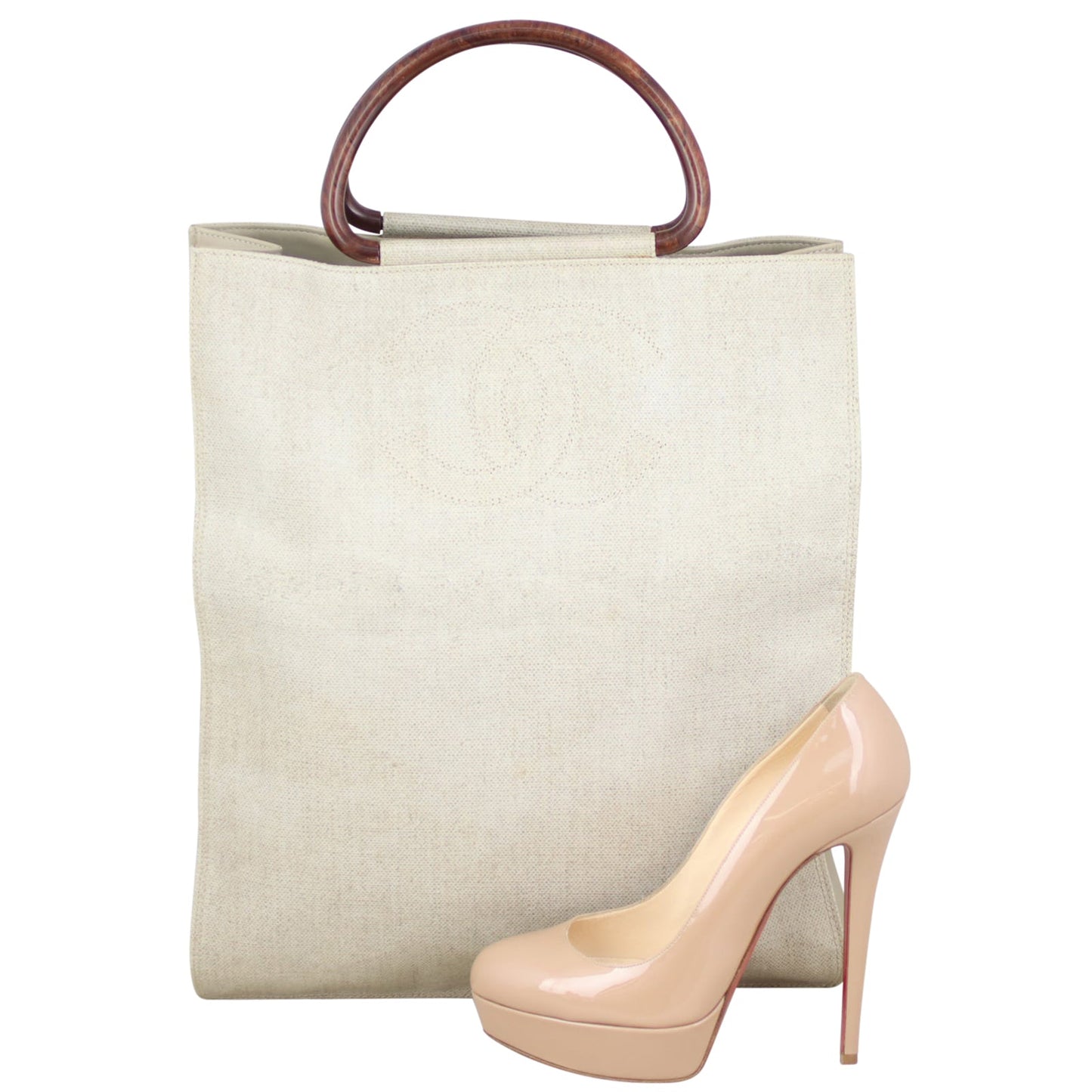 Chanel Canvas Top Handle Tote