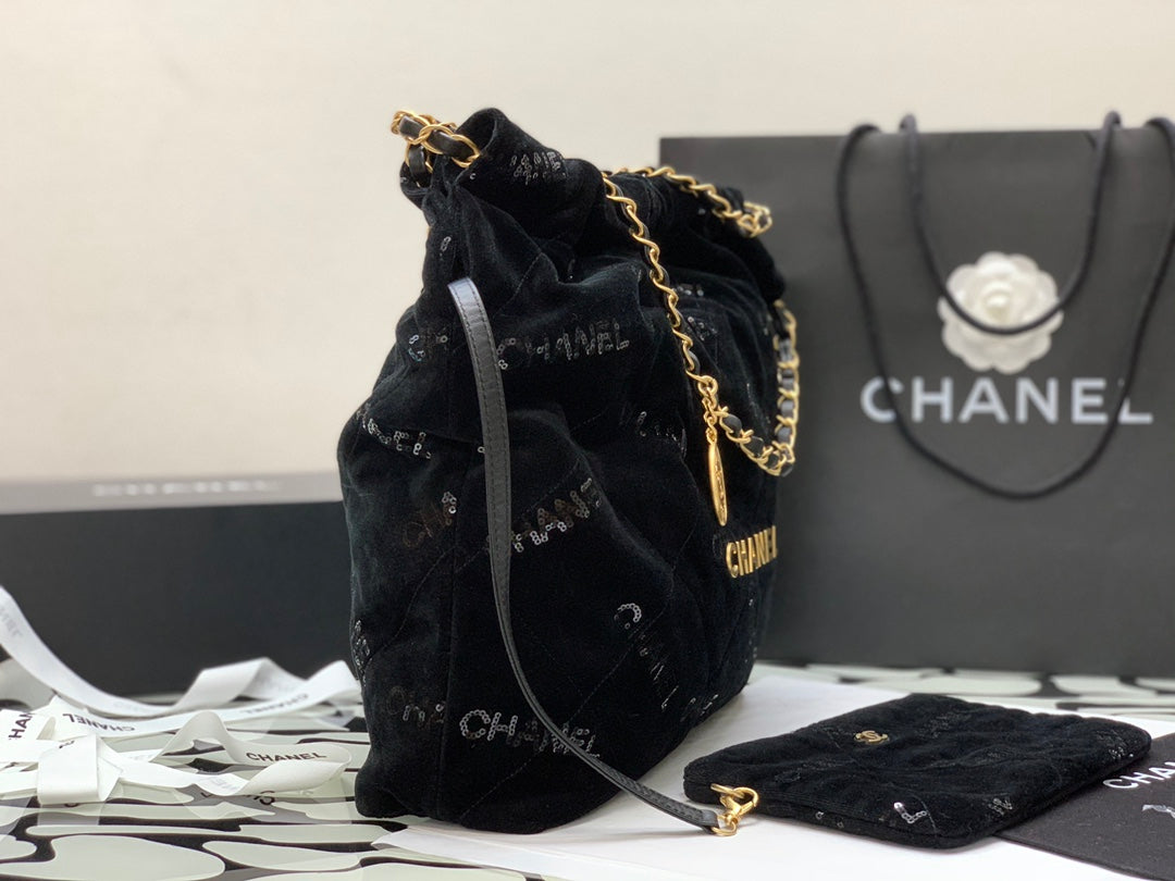 CHLMedium CHL22 Handbag Black For Women, Women’s Bags 16in/42cm AS3261 B09102 94305