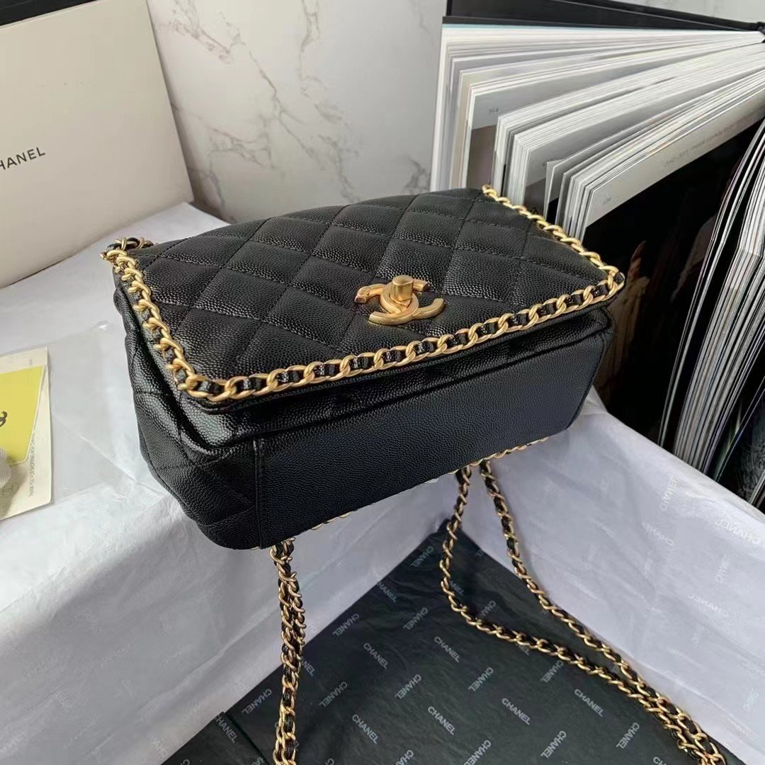 CHLTop Qualityapbag With Chain Black For Women Bags 8.3in/21cm