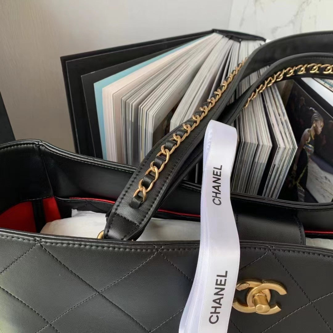 CHLShopping Bag Black For Women Bags 14.4in/37cm AS3508 B08867 94305