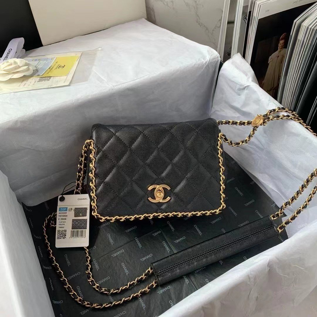 CHLTop Qualityapbag With Chain Black For Women Bags 8.3in/21cm