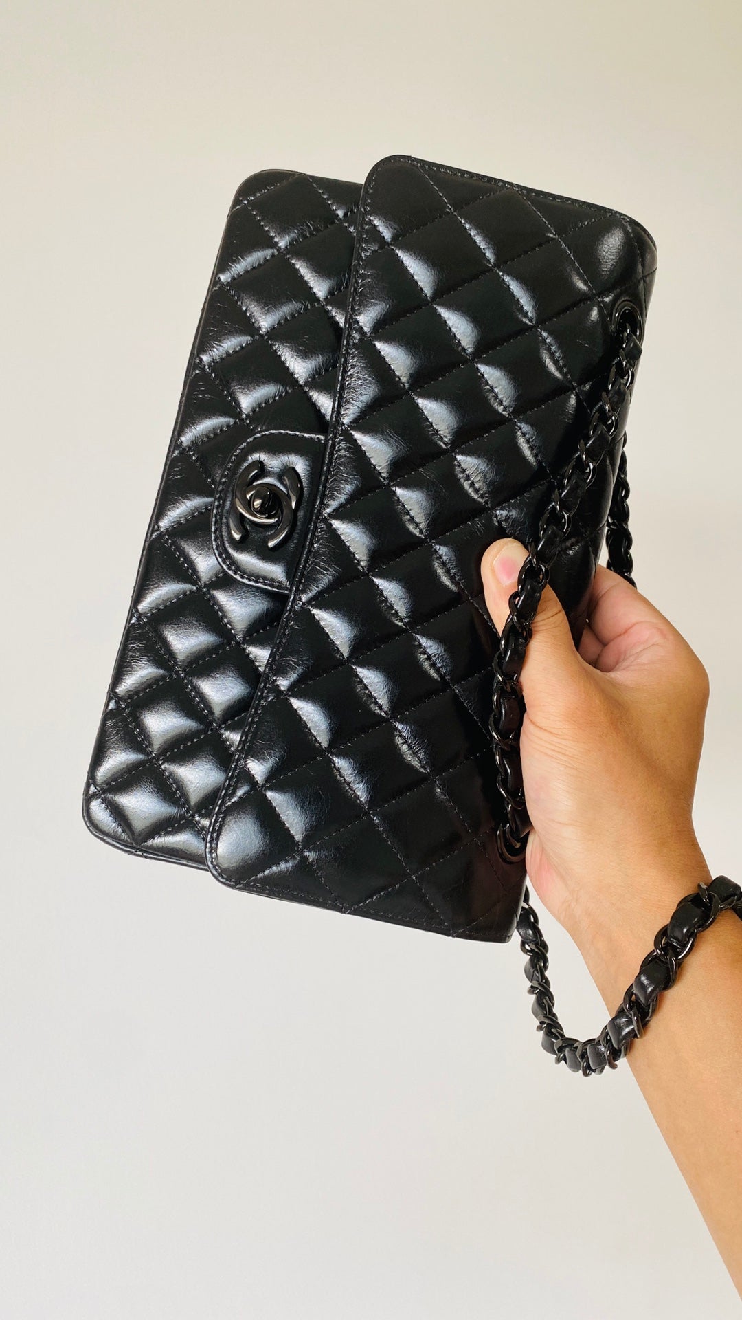 CHLSmall Classic Handbag Black For Women, Women’s Bags 9.1in/23cm