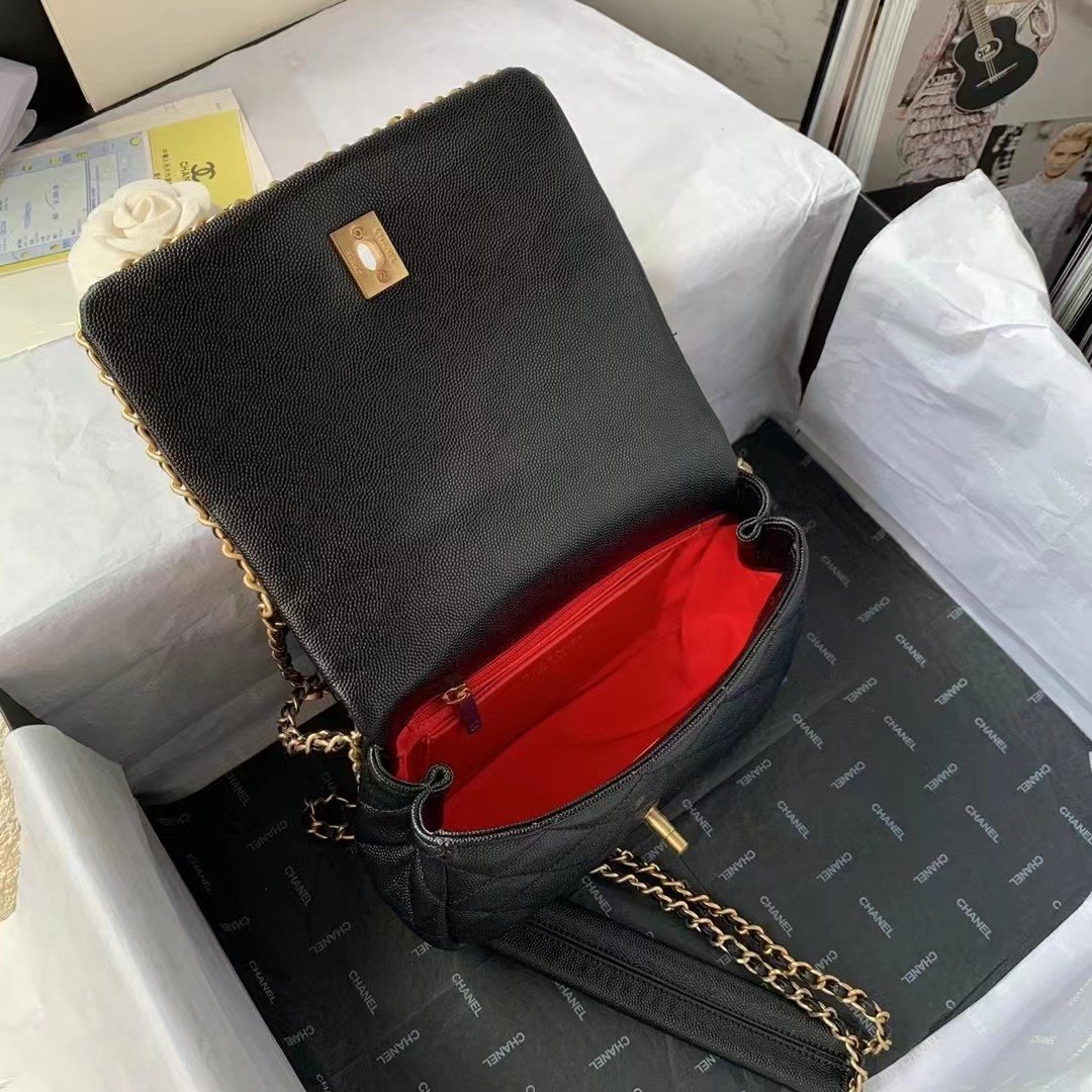 CHLTop Qualityapbag With Chain Black For Women Bags 8.3in/21cm