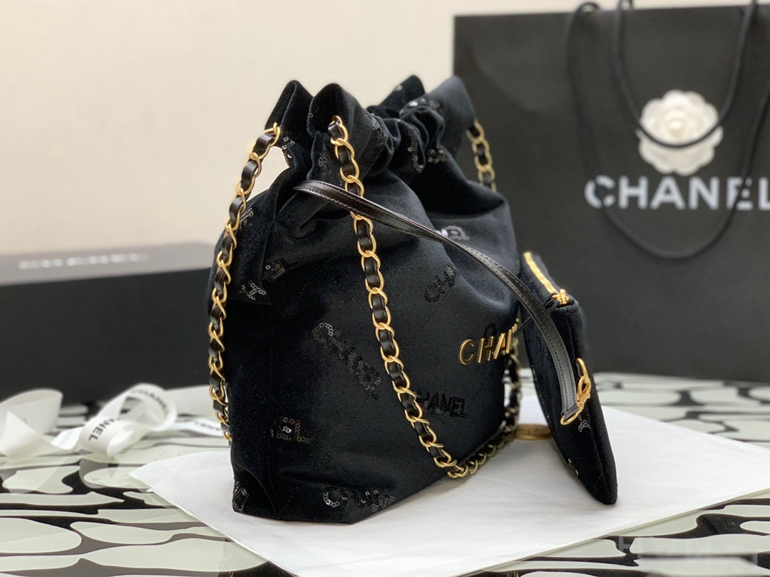 CHLSmall CHL22 Handbag Black For Women Bags 11.8in/30cm