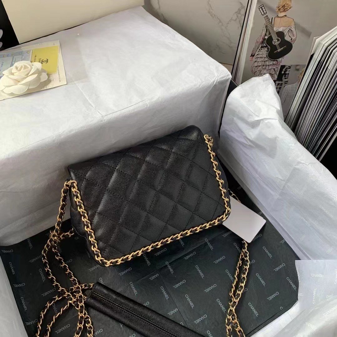 CHLTop Qualityapbag With Chain Black For Women Bags 8.3in/21cm