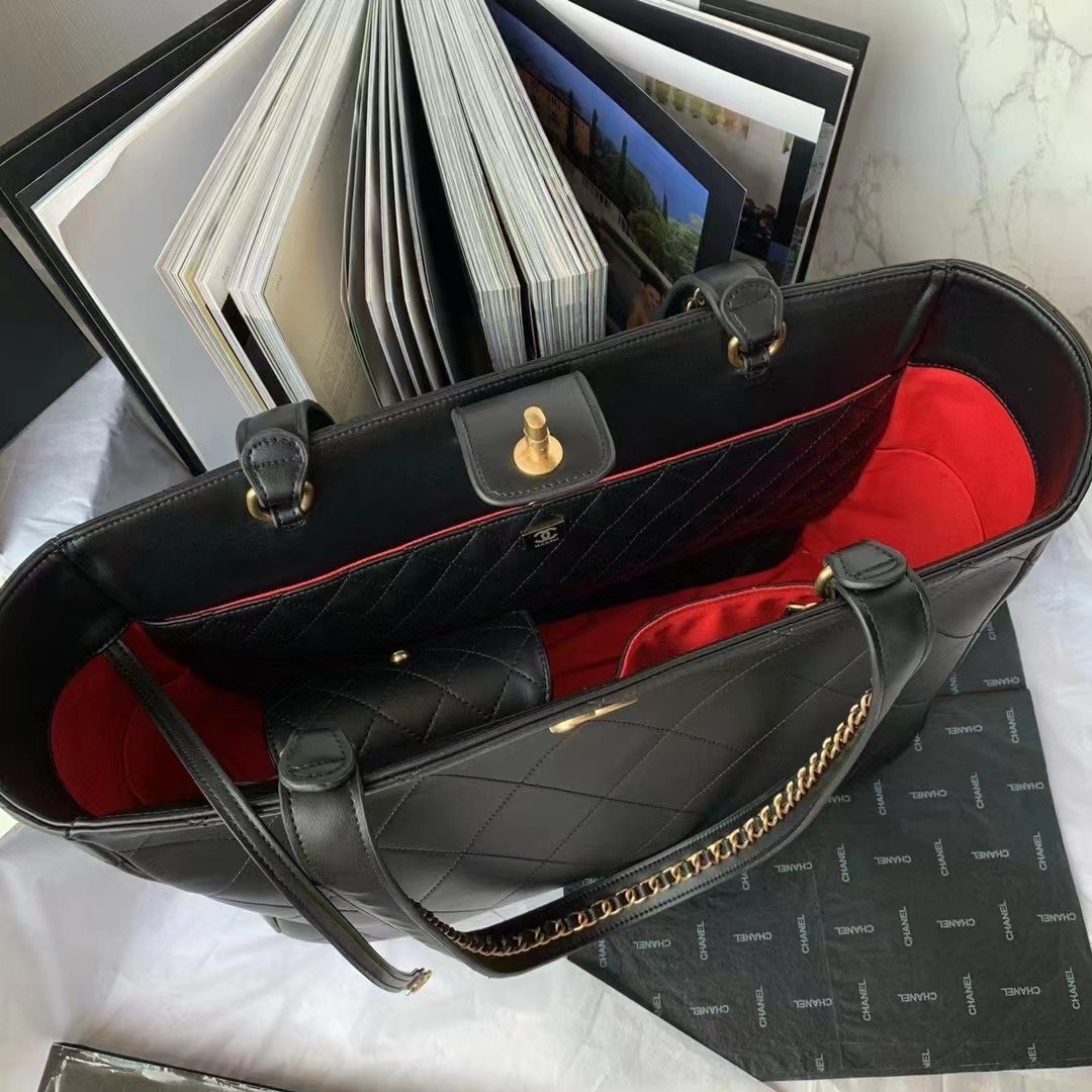 CHLShopping Bag Black For Women, Women’s Bags 14in/37cm AS3508 B08867 94305