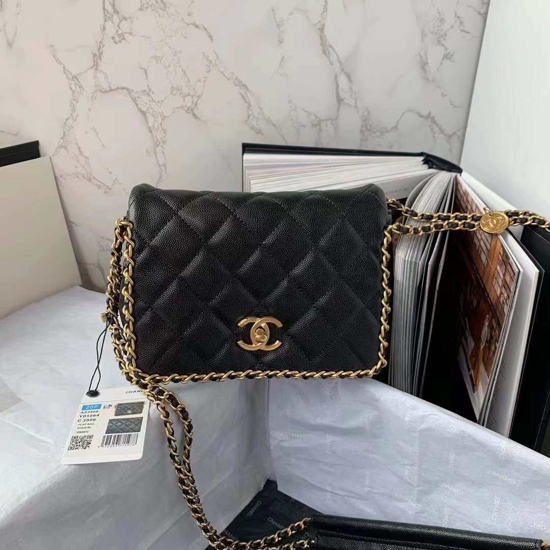 CHLTop Qualityapbag With Chain Black For Women Bags 8.3in/21cm