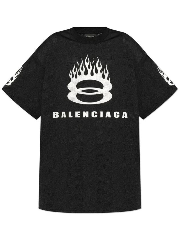 Luxury Balenciaga Trending 2025 Logo Print Crew Neck Short Sleeve T-Shirt Black