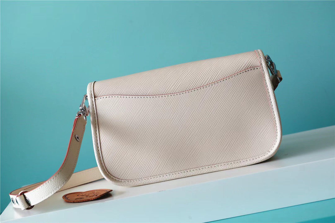 Top Quality Buci Epi Quartz White For Women,  Shoulder And Crossbody Bags 24.5cm/9.6in Top Quality M59457