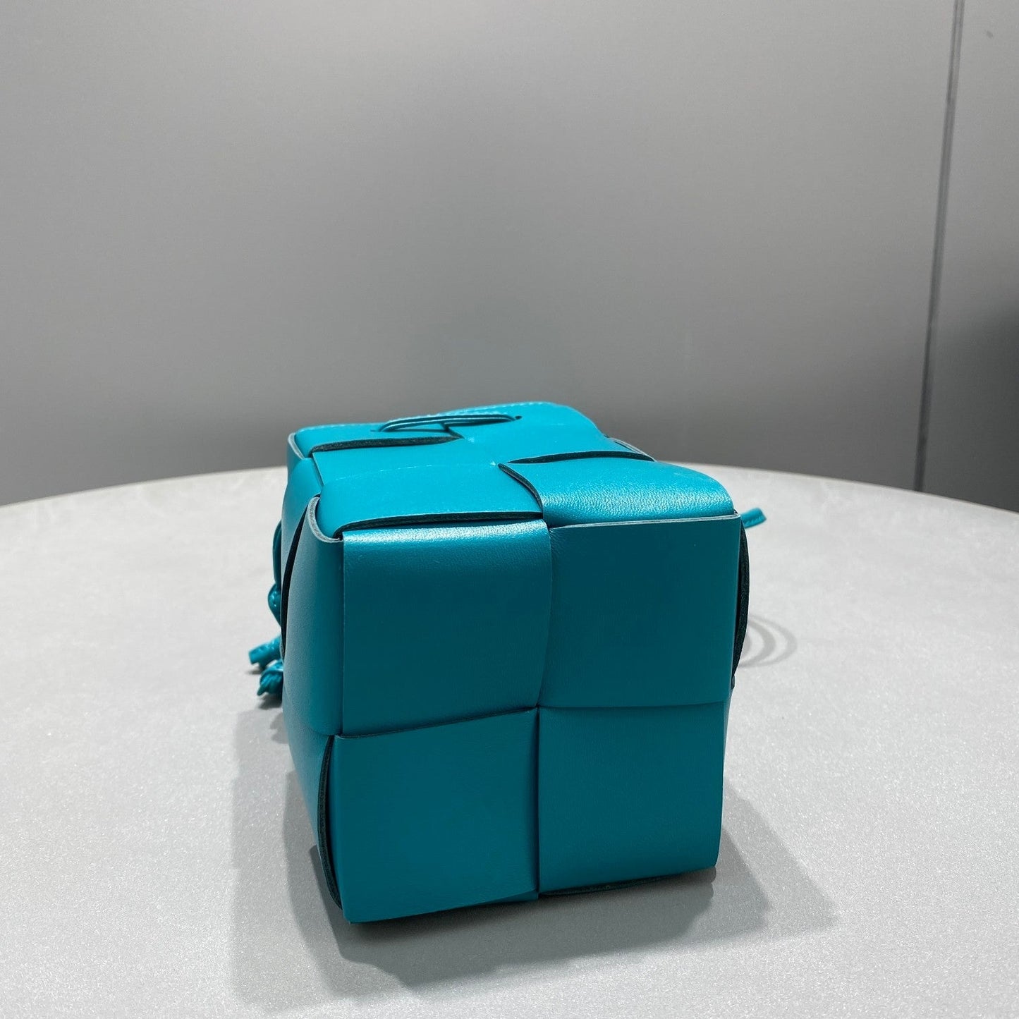 Top Quality Mini Cassette Bucket Bag Blue, For Women, Bags 5.5in/14cm