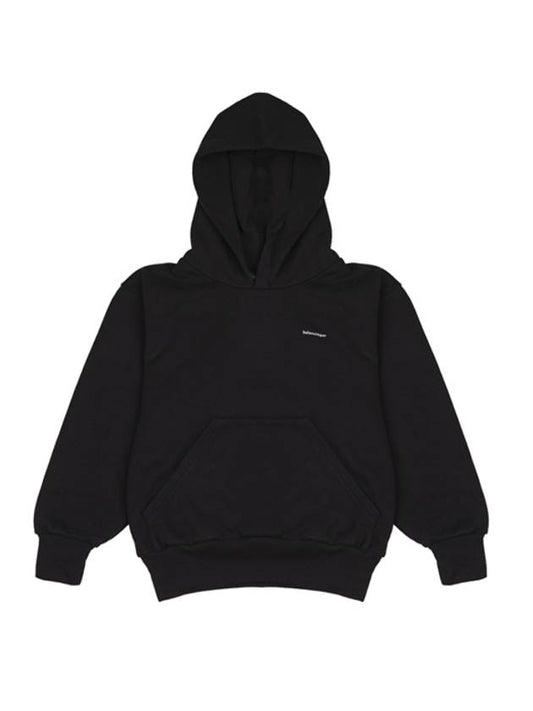 Luxury Balenciaga Trending 2025 Kids Logo Hoodie Black