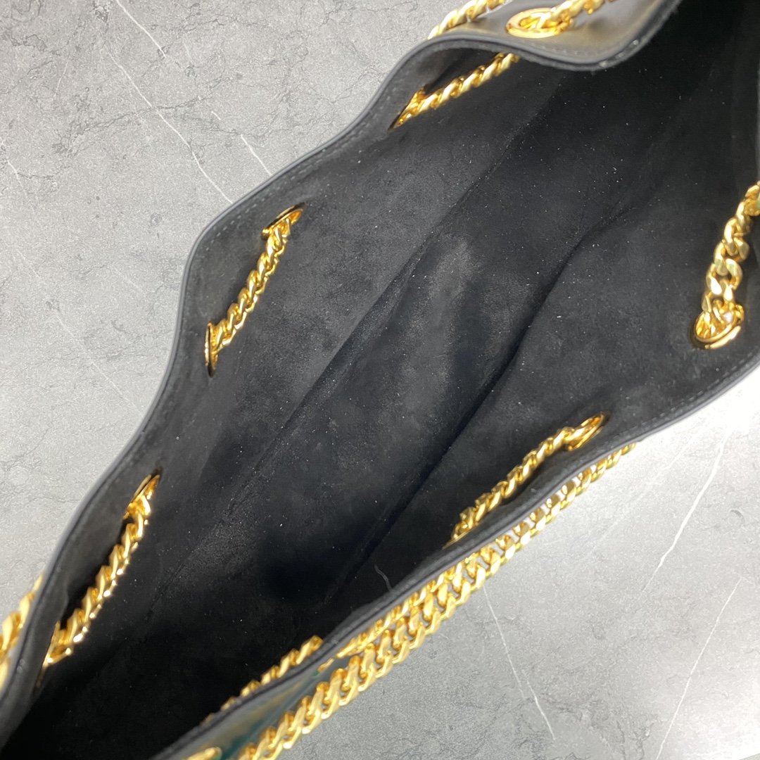 Top Quality Large Ava Chain Black For Women 13in/33cm 
