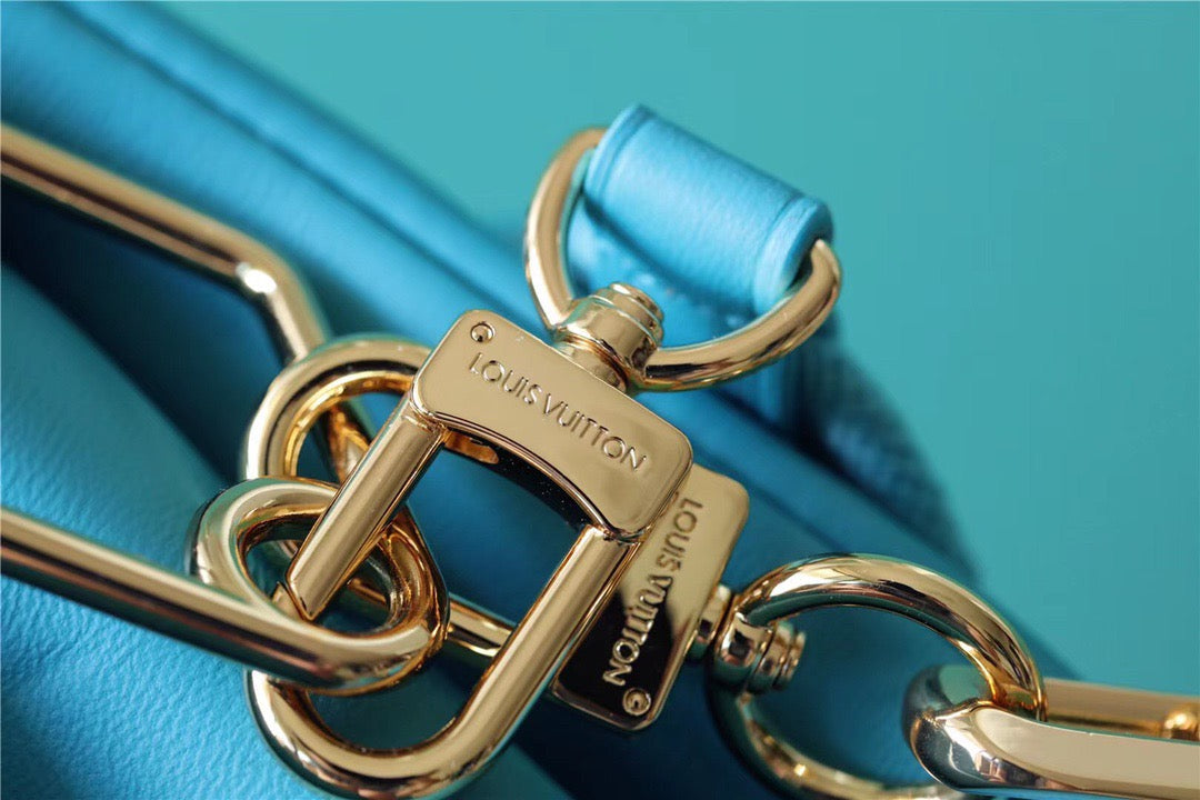 Top Quality Coussin PM Monogram Blue For Women, Womens Bags, Shoulder And Crossbody Bags 10.2in/26cm Top Quality 