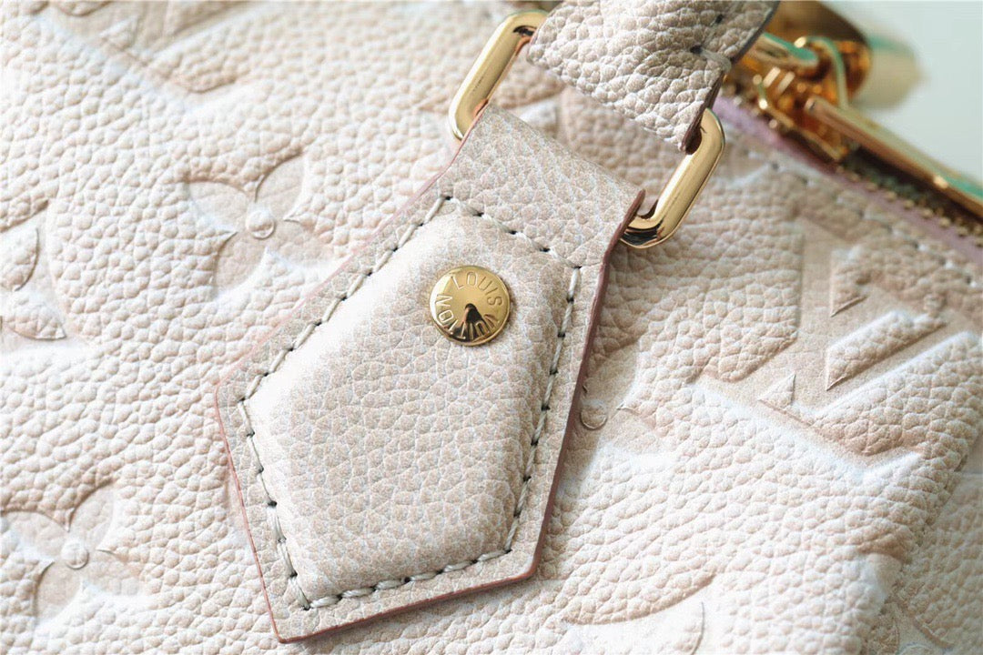 Top Quality Speedy Bandouliere 20 Monogram Empreinte Pale Beige For Women,  Shoulder And Crossbody Bags 20.5cm/8.1in Top Quality M46163