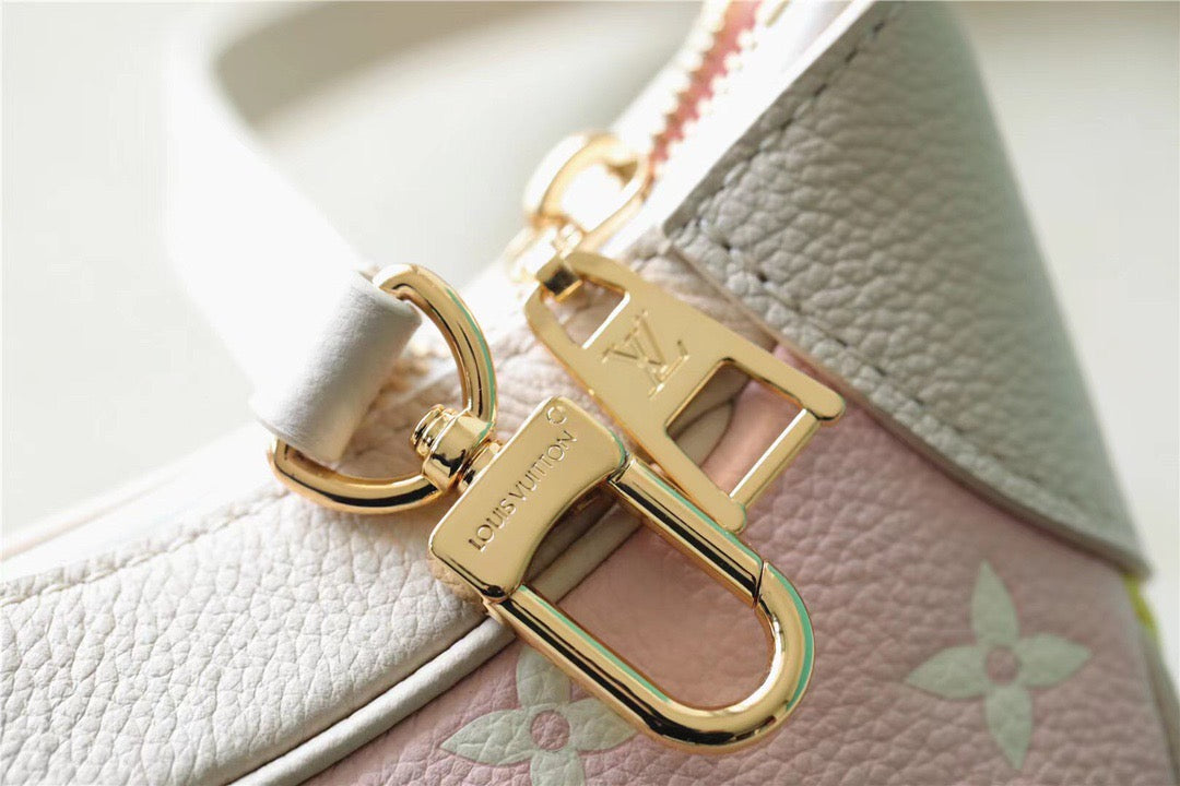 Top Quality Bagatelle BB Monogram Empreinte Beige / Pink / Yellow For Women,  Shoulder And Crossbody Bags 22cm/8.7in Top Quality M46113