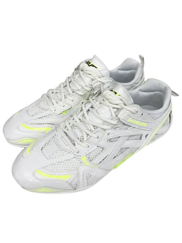 Luxury Balenciaga Trending 2025 Drive Low Top Sneakers Fluo Yellow White