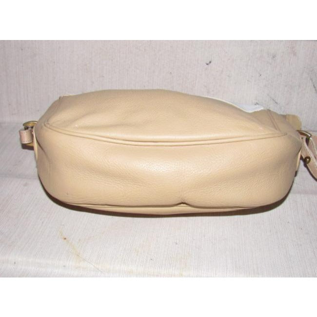 Gucci   White And Camel Leather Cross Body Bag