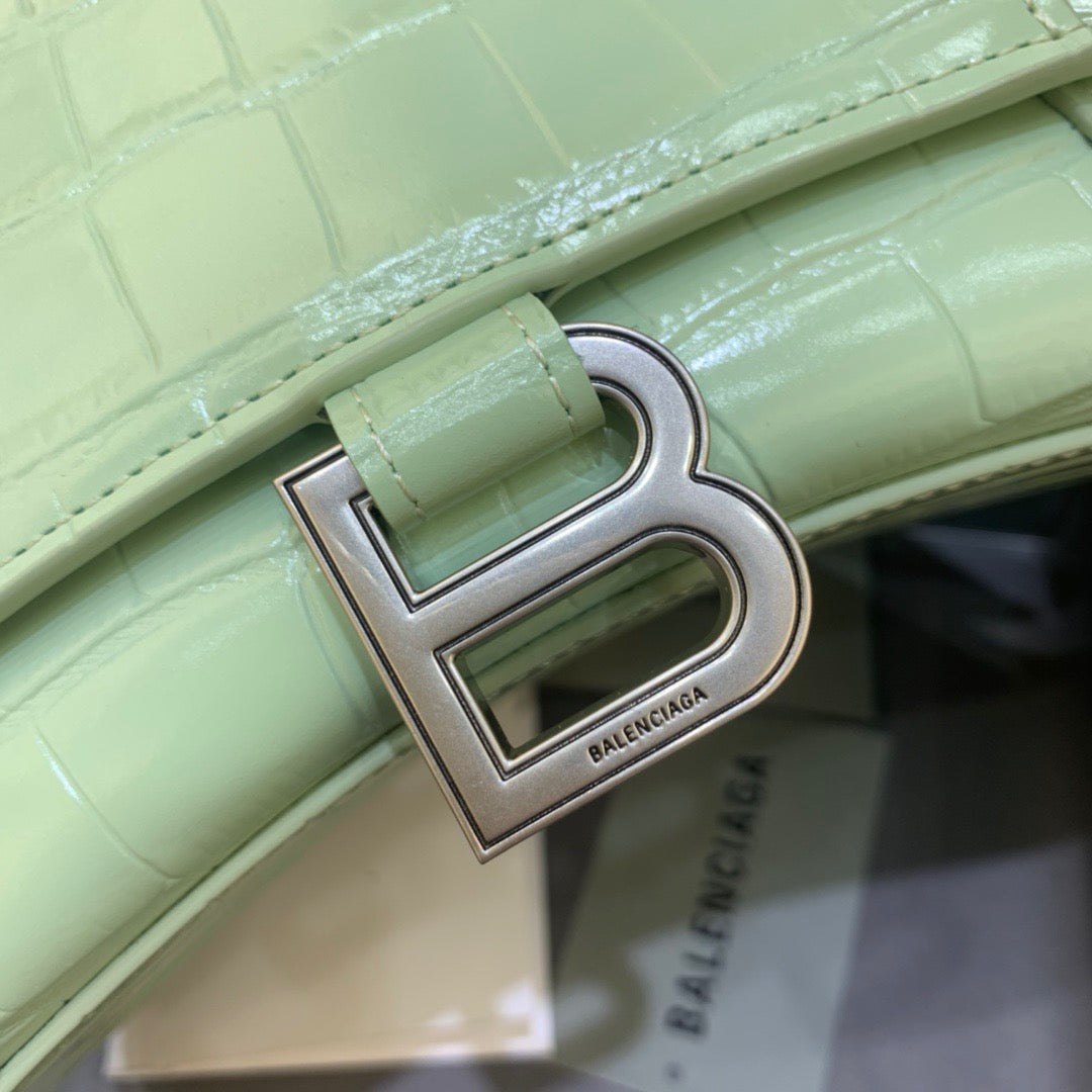 Top Quality Hourglass Small Handbag In Light Green, For Women,  Bags 9in/23cm