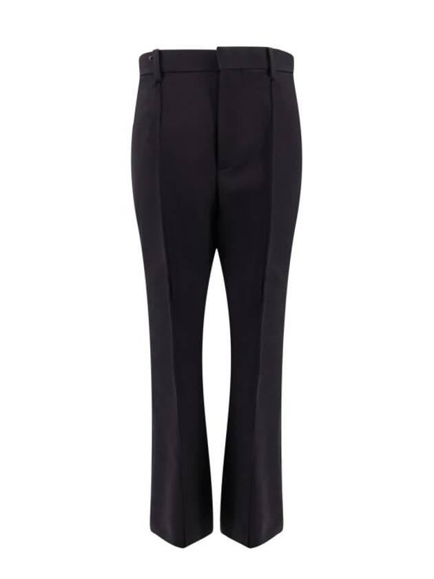 Luxury Bottega Veneta Veneta Flare High Waist Pants Black