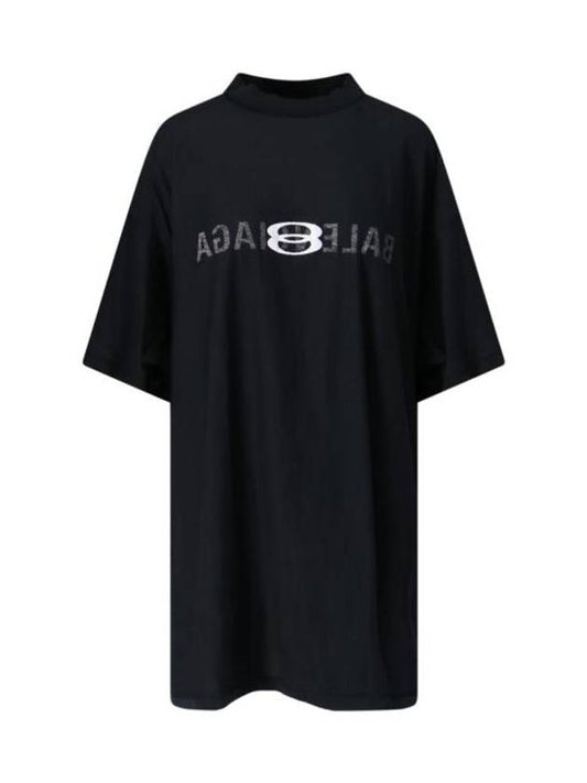 Luxury Balenciaga Trending 2025 Logo Print Short Sleeve T-Shirt Black
