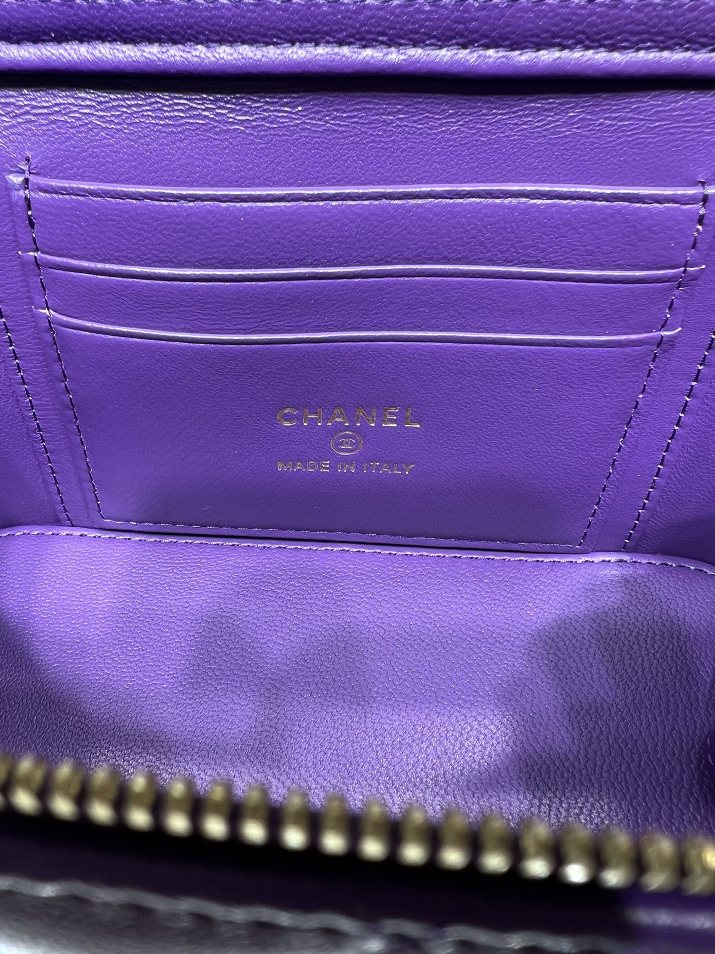 CHLVanity With Chain Silver Hardware Purple For Women Handbags, Shoulder Bags 6.7in/17cm