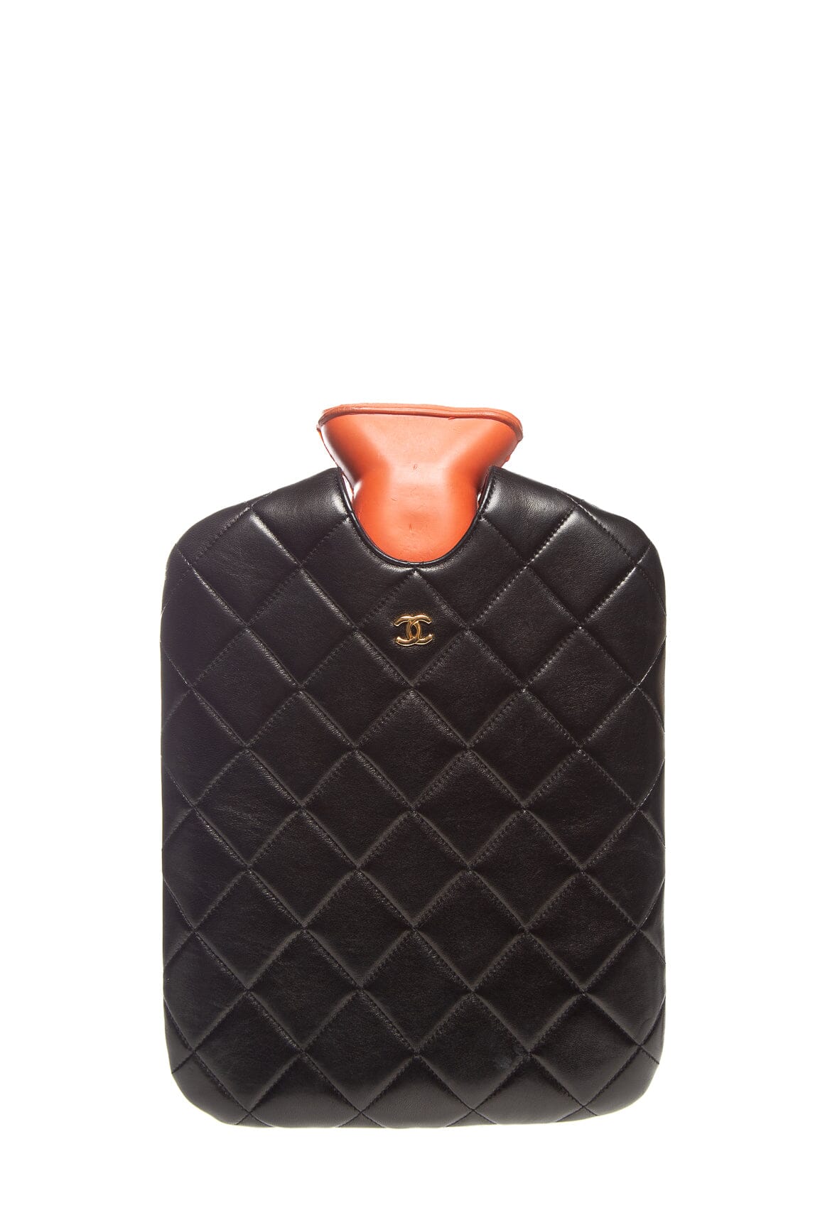 Chanel   (1991-1994) Black Sac Hot Water Bottle Cross-Body