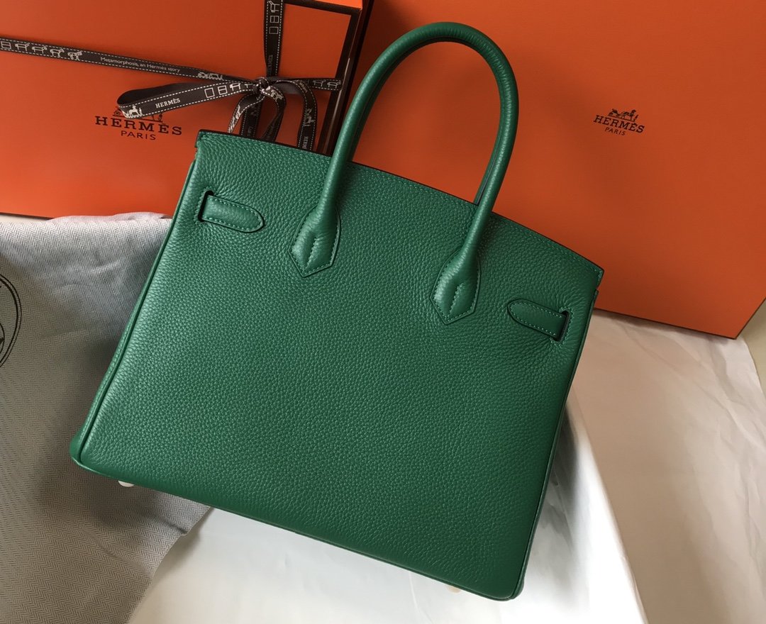 Top Quality Birkin Green For Women Gold-Toned Hardware 11in/30cm