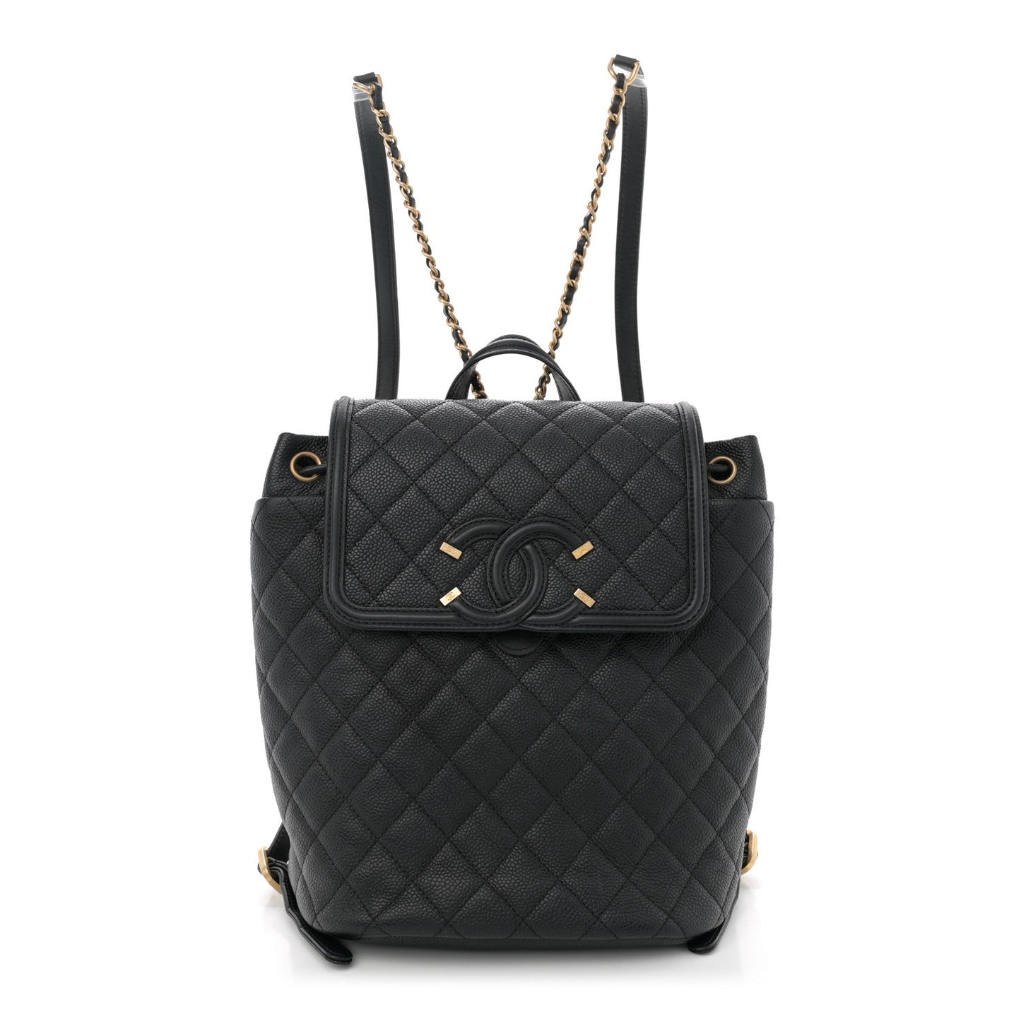 Chanel Caviar Quilted Small Filigree Backpack Black