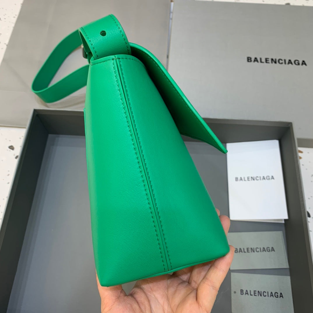 Top Quality Downtown Small Shoulder Bag In Green, For Women,  Bags 11.8in/30cm