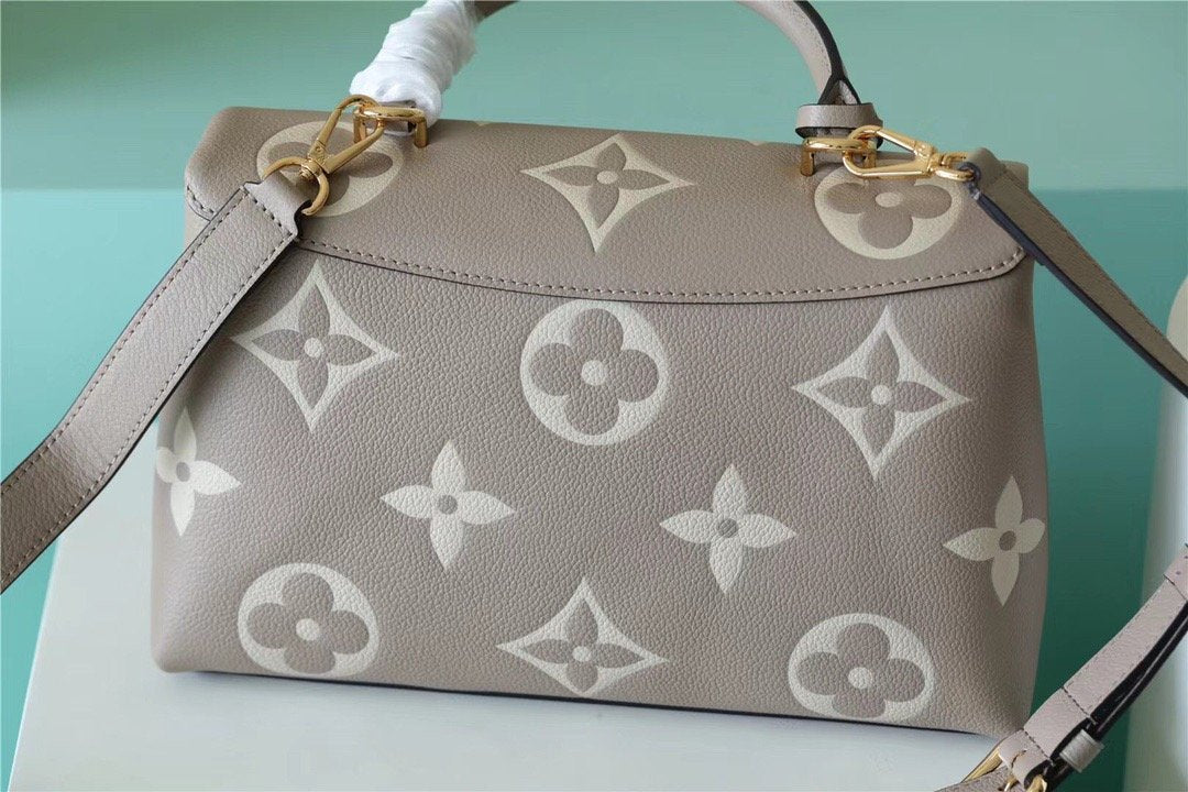 Top Quality Madeleine MM Monogram Empreinte Dove Gray/ Creme Beige For Women,  Shoulder and Crossbody Bags 11.8in/30cm Top Quality M46041