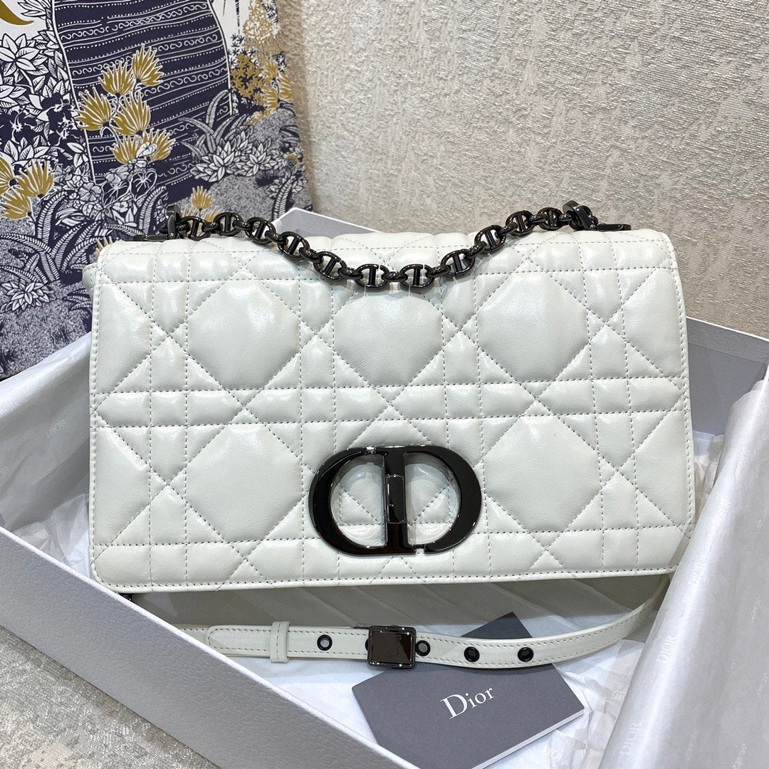Top Quality Large Caro Bag, White, For Women Womens Handbags, Crossbody Bags, 29cm CD
