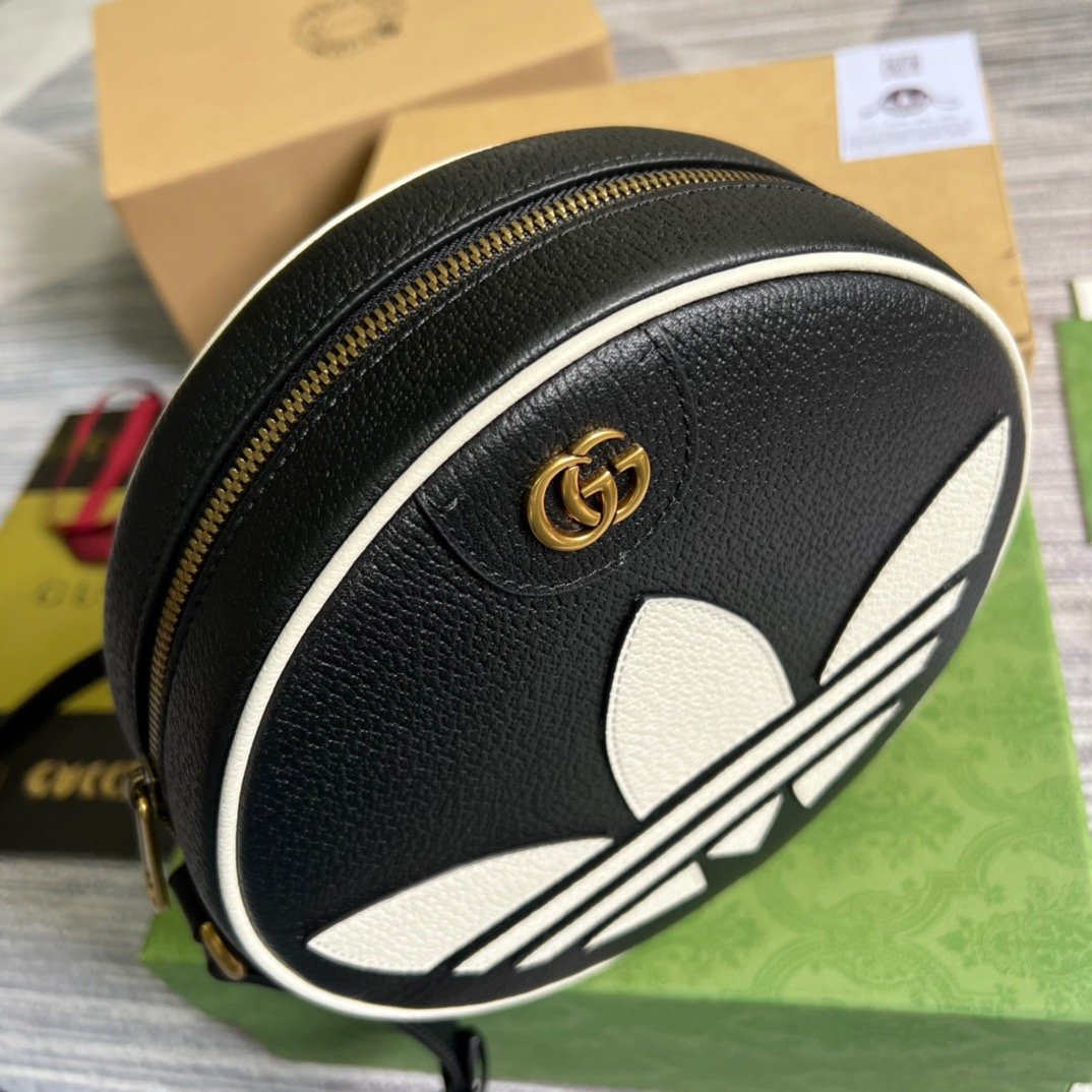 gg x Adidas Ophidia Shoulder Bag Black For Women, Women’s Bags 8in/22cm gg 
