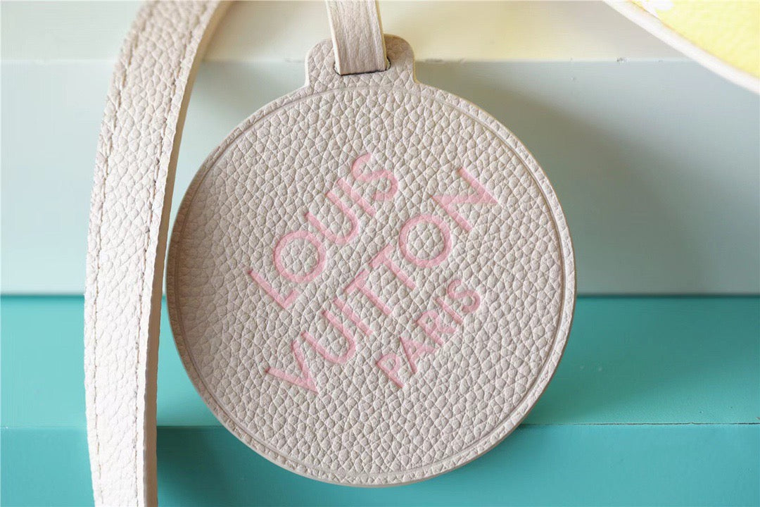 Top Quality Bagatelle BB Monogram Empreinte Beige / Pink / Yellow For Women,  Shoulder And Crossbody Bags 22cm/8.7in Top Quality M46113