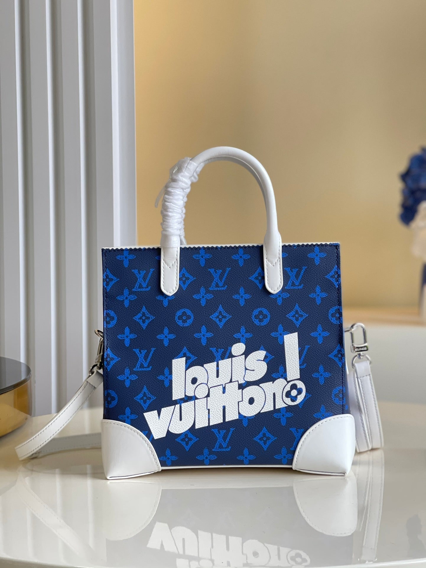 Top Quality Litter Bag  Monogram Canvas Blue By Virgil Abloh For Men, Mens Bags, Shoulder And Crossbody Bags 9.4in/24cm Top Quality