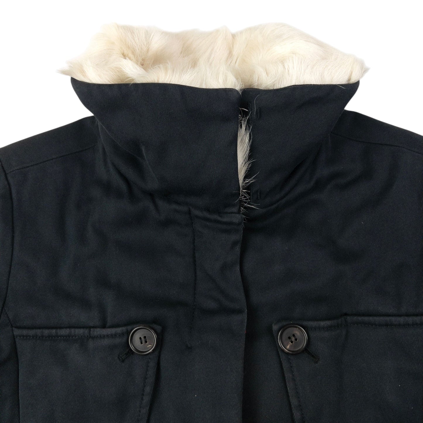 Prada Sport Fur Collar Jacket Womens Size M