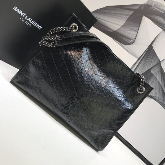 YSSL Niki Medium Shopping Bag Black For Women 12in/32cm YSL 
