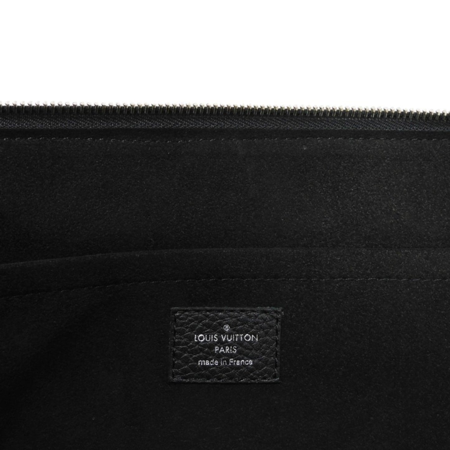 Louis Vuitton  Noir Leather Clutch Bag Pochette