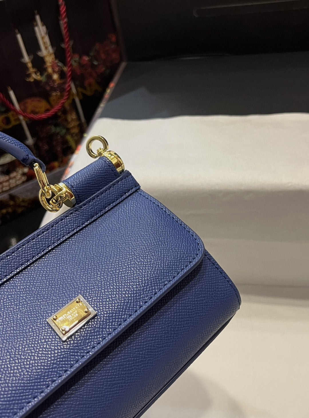 Top Quality Small Sicily Bag In Dauphine Blue For Women 7.5in/19cm Top Quality Top Quality7116A100180648