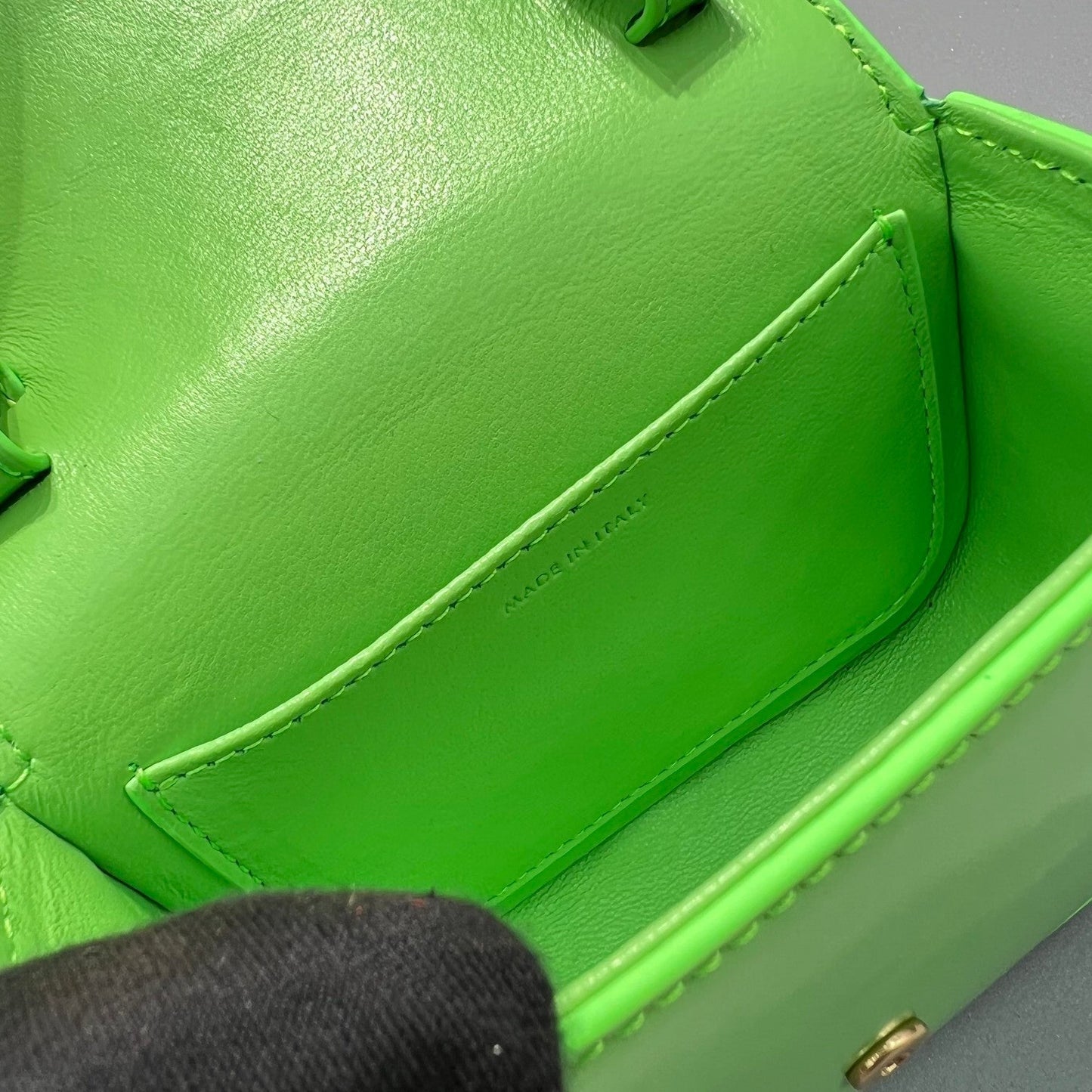 Top Quality Teen Triomphe Bag Green For Women 7in/19cm 