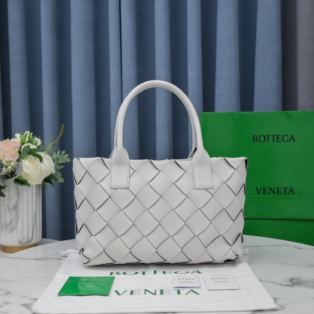 Top Quality Braided Maxi Cava Tote Bag White, For Women, Bags 13.8in/35cm