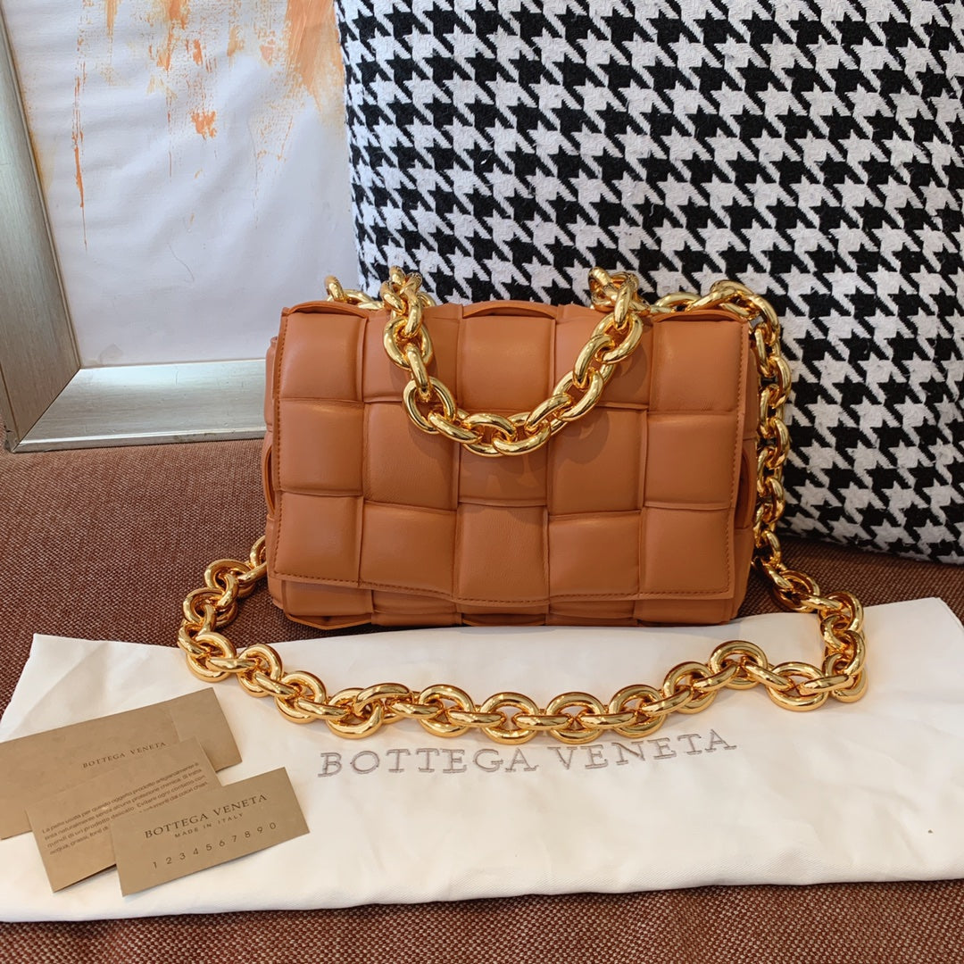 Top Quality Chain Cassette Brown, For Women, Women’s Bags 10.2in/26cm