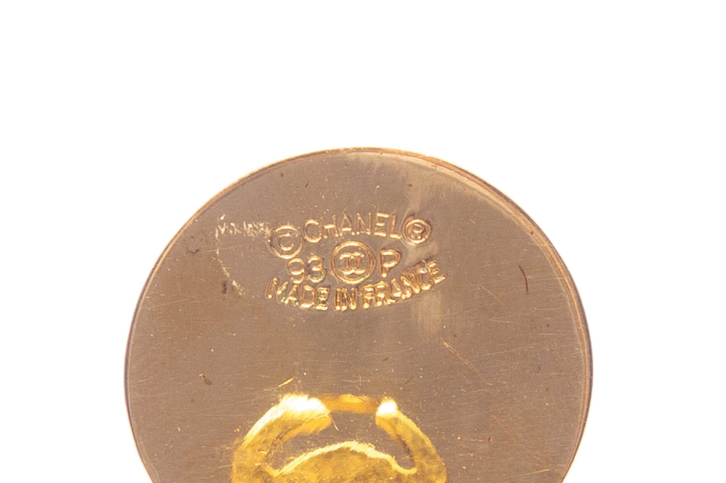 Chanel   1993 Spring 31 Gold Rue Cambon Purse Drop Clip-On Earrings