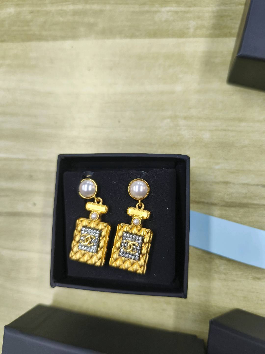 Chanel Perfume Bottle Earrings