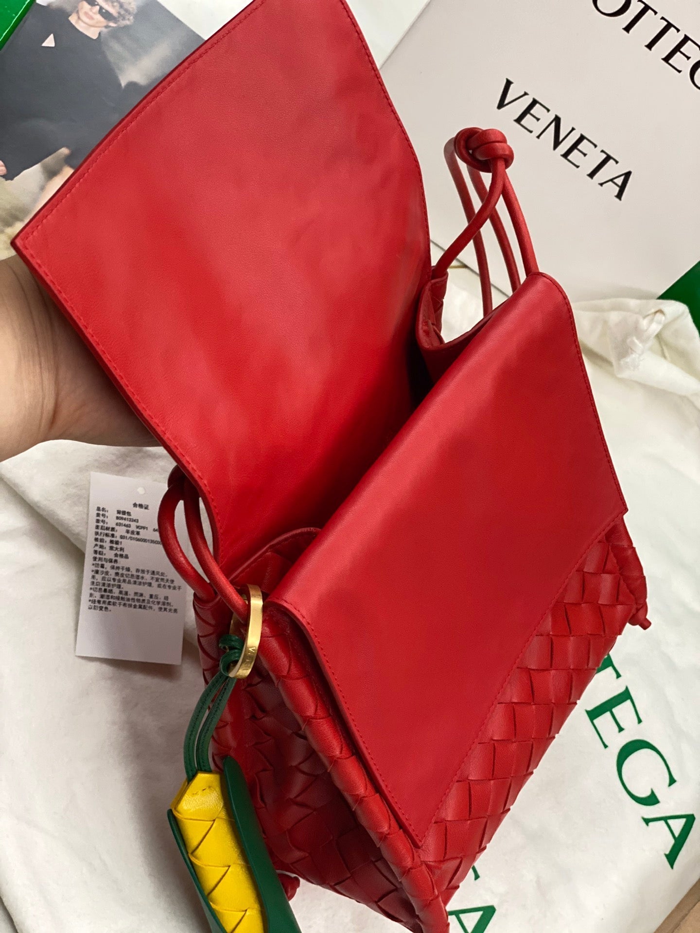 Top Quality Backpack Red, For Women, Bags 8.9in/22.5cm