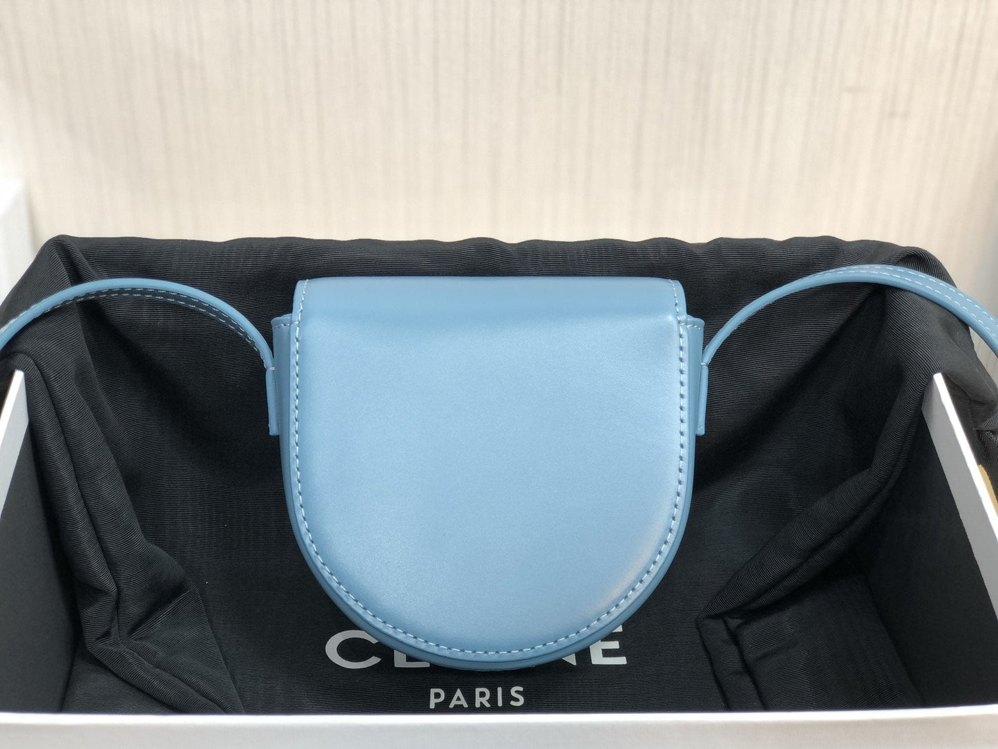 Top Quality Mini BesaTop Quality Cuir Triomphe Demin For Women 4in/11cm 10J303DPQ.07DD